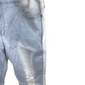 Men's Distressed Straight Leg Jeans Light Wash Size 40, Dant Bulun Jeans